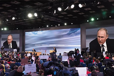 俄羅斯勝利日，普京專用7年的艾比森大屏再次驚艷亮相