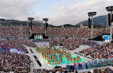 這個(gè)世界文化遺產(chǎn)節(jié)日，艾比森LED地磚屏化身藝術(shù)舞臺(tái)