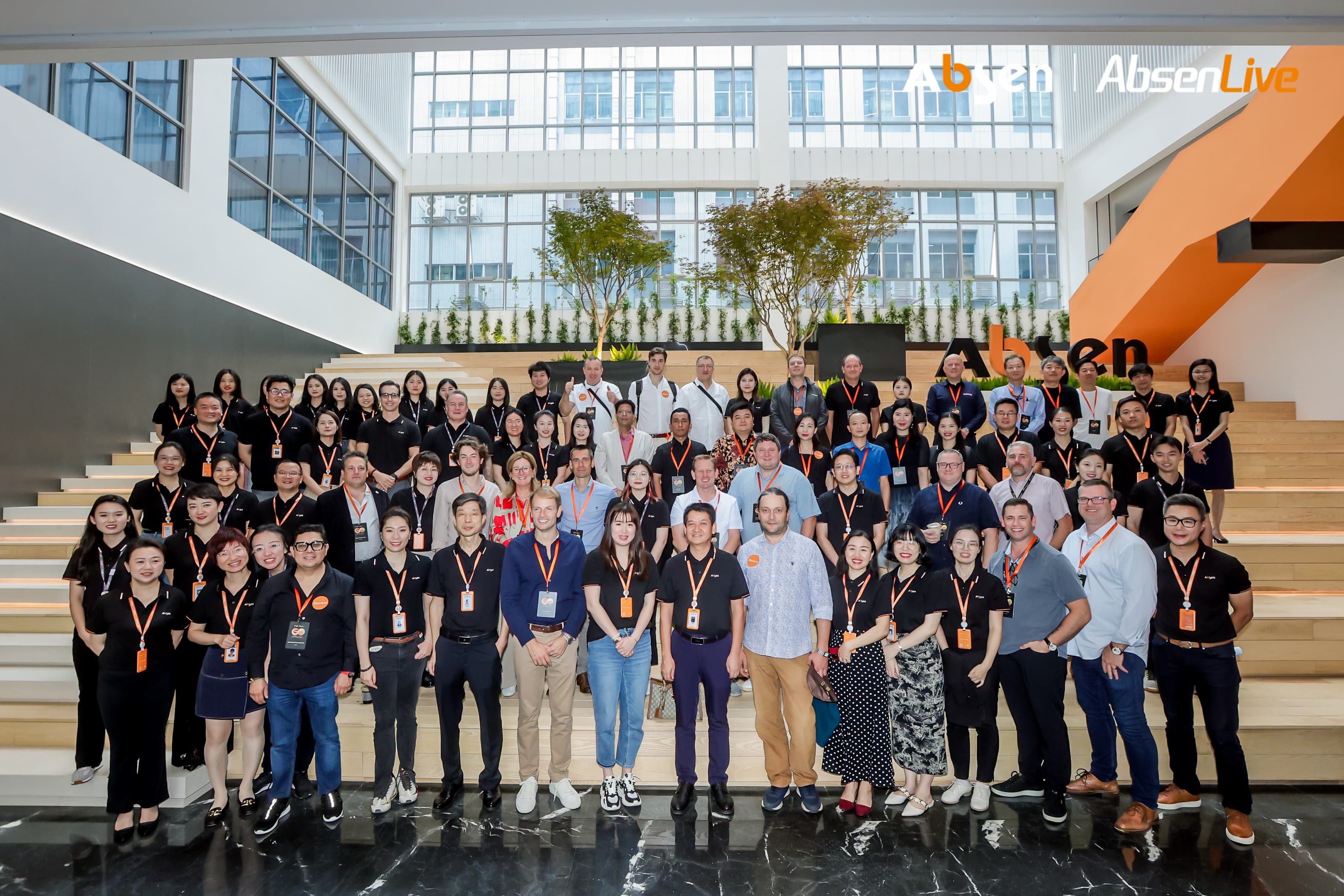 五大洲海外伙伴齊聚現(xiàn)場，艾比森2023秋季發(fā)布會成功舉辦